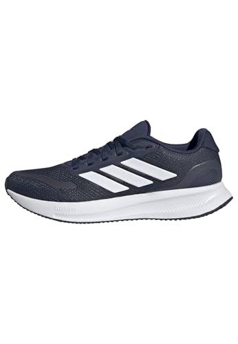 Adidas Runfalcon 5 Uomo - Scarpe da Running, Blu Navy/Bianco