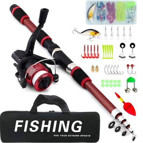 Set da Pesca per Bambini 1.8m con Mulinello e Accessori