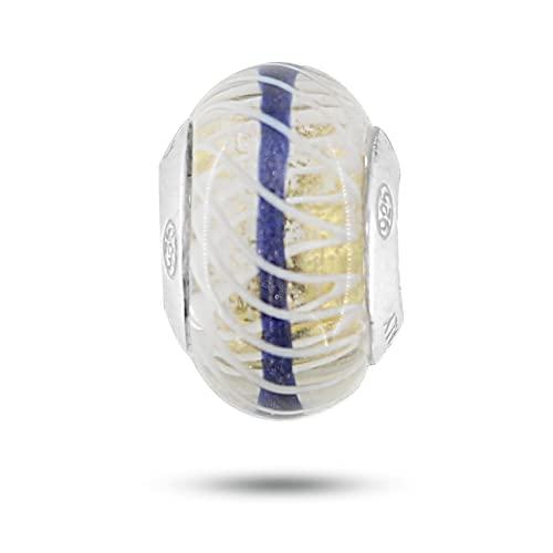Charm Murrina Venetiaurum in Vetro di Murano e Argento 925