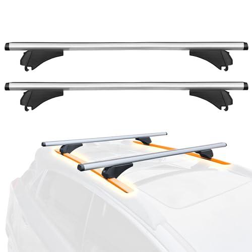 Barre Portapacchi Universali Lupex per Auto con Railing Chiuso - 125 cm