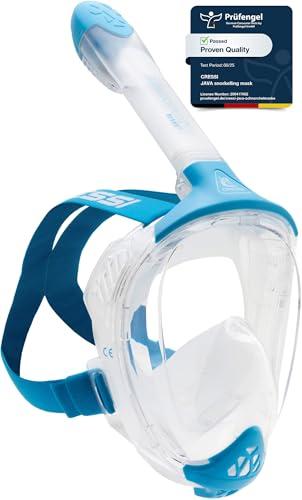 Cressi Java Maschera Integrale Snorkeling L/XL Clear/Blue