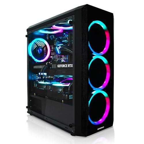 GREED® MK2 Pro - PC Gaming 4K High End - AMD Ryzen 7 5700X, Nvidia GeForce RTX 5070, 32GB DDR4, 1TB SSD, Raffreddamento a Liquido, Windows 11 Pro
