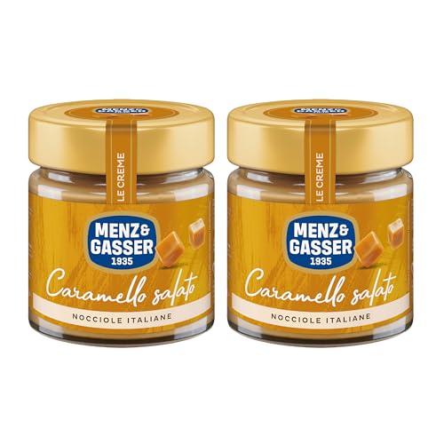 Menz&Gasser Crema Spalmabile Caramello Salato e Nocciole Italiane 2x200g