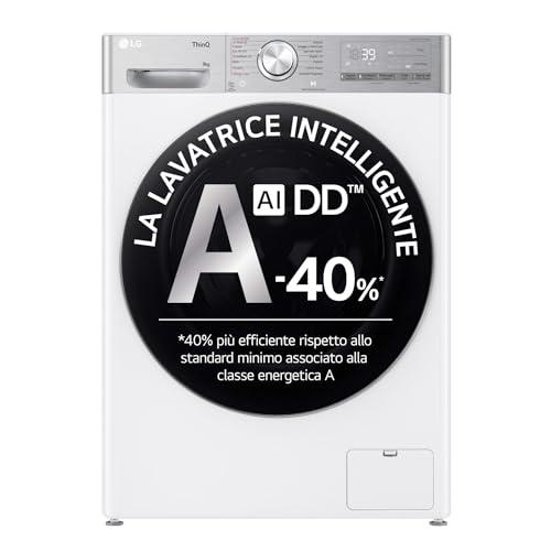 LG AI DD R9 F4R9009TPWC Lavatrice 9 kg Classe A Bianca