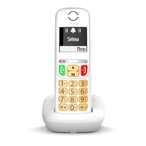 Gigaset E270 Cordless con Tasti Grandi - Bianco