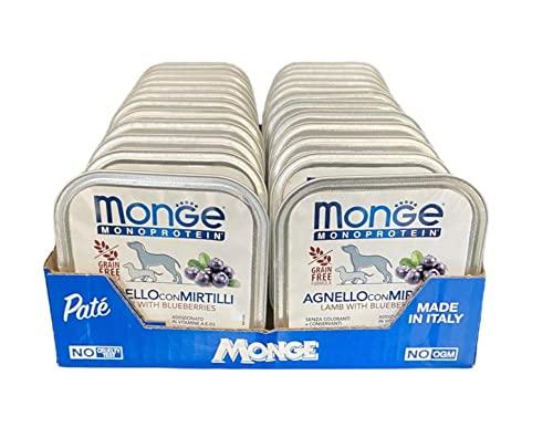 Monge Monoprotein Agnello con Mirtilli - Alimento Umido per Cani