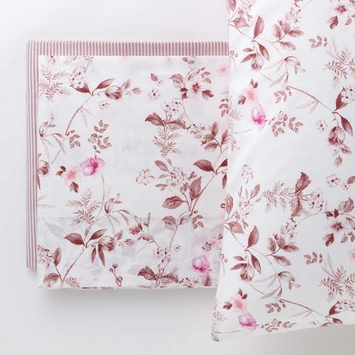 Completo Letto Singolo in Cotone Linea Oro Eugene Rosa