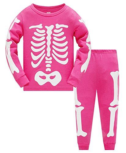 TEDD Pigiama Ragazza Halloween 100% Cotone Lungo - Soggetto Halloween 5-6 Anni