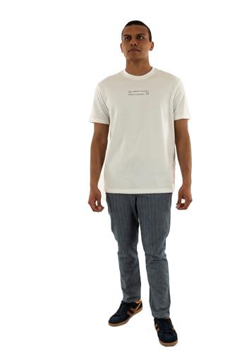 Armani Exchange T-Shirt Uomo Logo Centrale 1991 - Bianco Sporco