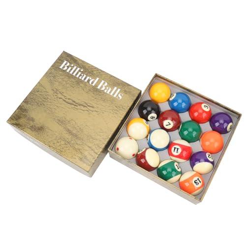 BuyWeek Set di Palle da Biliardo Professionali, 16 Palle in Resina