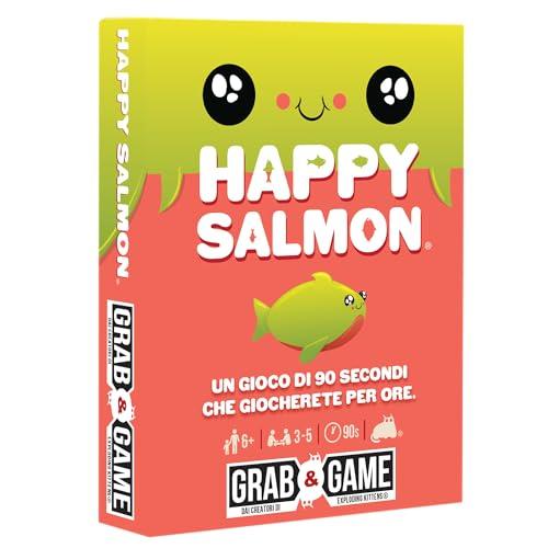 Asmodee - Happy Salmon Grab & Game (Versione Tascabile)