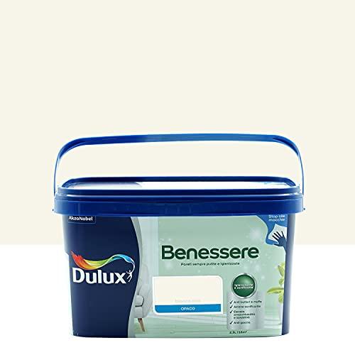 Dulux Benessere Pittura Colorata all'Acqua per Interni Bianco Lino 2.5L