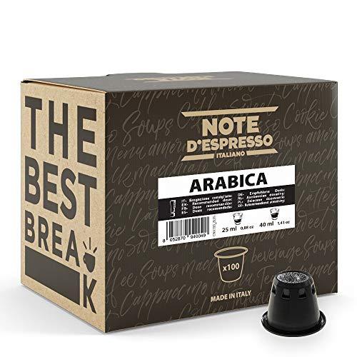 Note D'Espresso Caffè Arabica, Capsule Compatibili Nespresso®*, 100 Caps