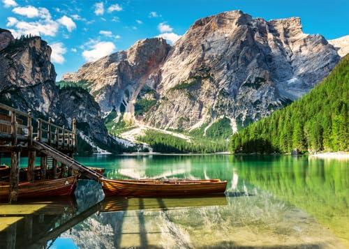Ravensburger 12000363 - Lago di Prager Alto Adige - puzzle 1000 pezzi