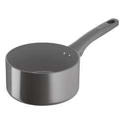 Pentola Casseruola Fondo Induzione Acciaio Inox Manico Lungo 18 cm
