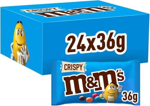 M&M's Crispy - Praline al Cioccolato con Riso Soffiato - 24 x 36g (864g)