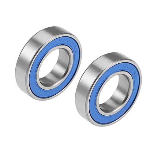 Cuscinetti a Sfere a Gola Profonda PATIKIL 6902-2RS, 15mm x 28mm x 7mm, Acciaio al Cromo, ABEC3, Sigillati (2 Pezzi)