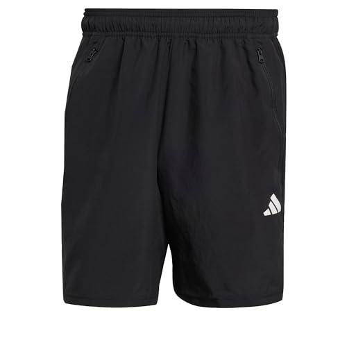 Shorts da allenamento Adidas Train Essentials Woven da uomo, Nero / Bianco, M 7 inch