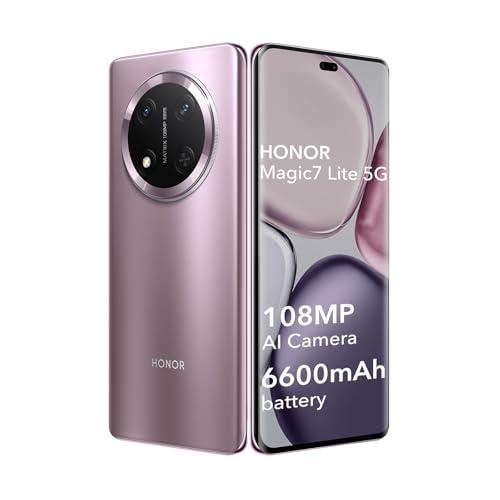 HONOR Magic7 Lite 5G Viola - Smartphone con Fotocamera 108MP e Batteria 6600mAh