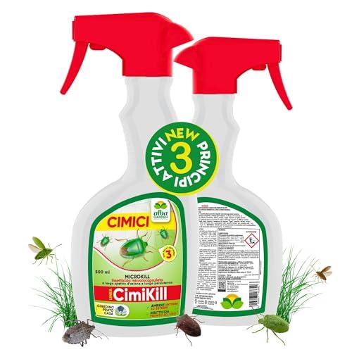 Albagarden - Insetticida Cimici Rapida Azione - Protezione Prolungata 3 Settimane - Spray Repellente Cimici, Insetti Casa e Giardino - 500ml