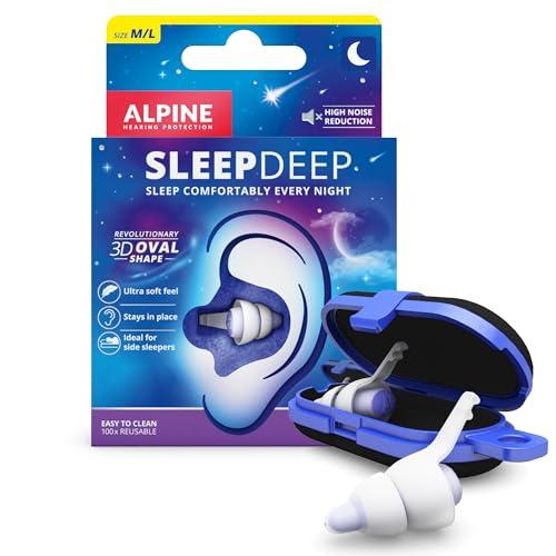 Alpine SleepDeep - Tappi Orecchie per Dormire in Gel Morbido