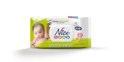 Salviette Detergenti Nice Baby Aloe Vera - Confezione da 72