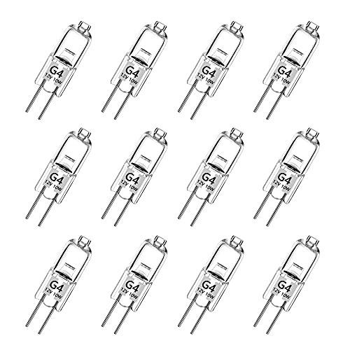 Haraqi Lampadine Alogene G4 12V 10W (12 Pezzi)