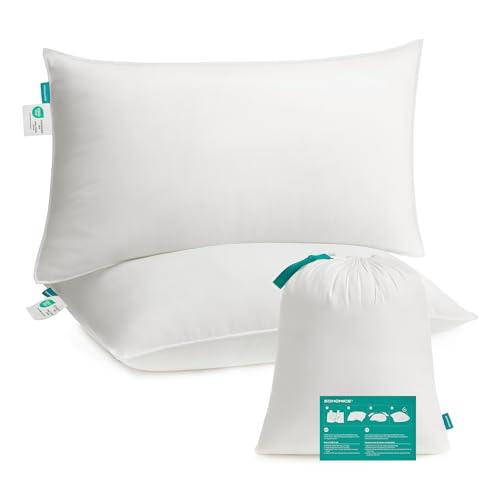 SONGMICS Cuscini Letto 50x70 cm, Set da 2, Imbottitura 800g