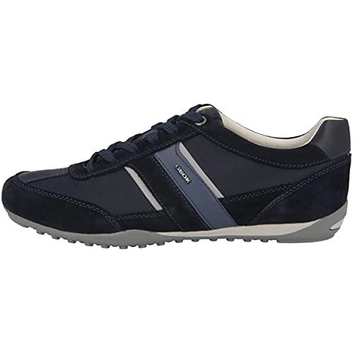 Geox U Wells C, Sneakers Uomo, Blu (Dk Navy)