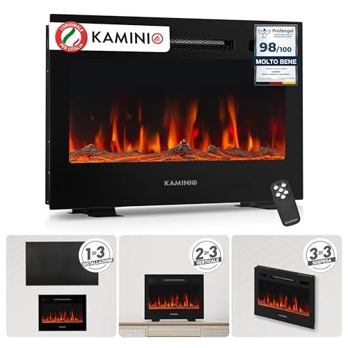 KAMINIO Camino elettrico MARLON - Caminetto elettrico 3-in-1