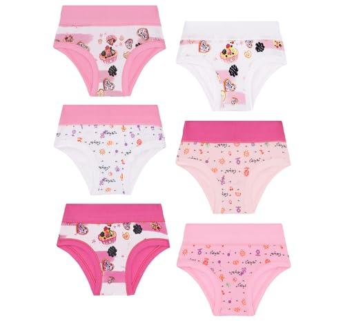EMY Mutandine Bambina Ragazza in Cotone - Set da 6