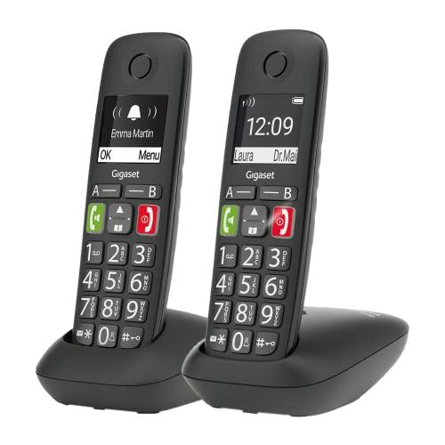 Gigaset E290 Duo - Telefono Cordless Amplificato per Anziani