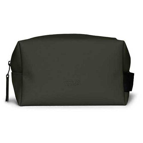 RAINS Wash Bag Small - Pochette da Toilette Impermeabile Verde