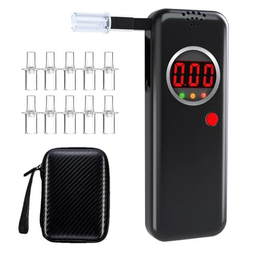 Etilometro Digitale Portatile con Display LCD a Colori e 10 Bocchini