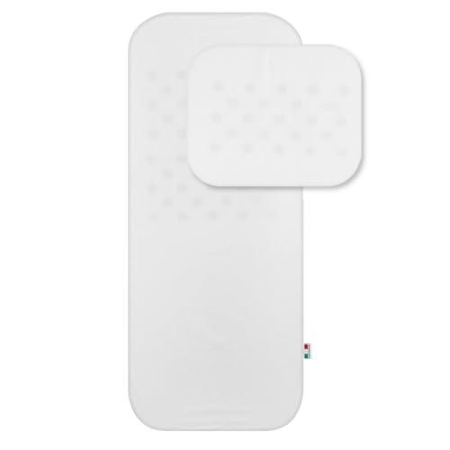 Babysanity Materassino Carrozzina Sfoderabile e Traspirante con Cuscino