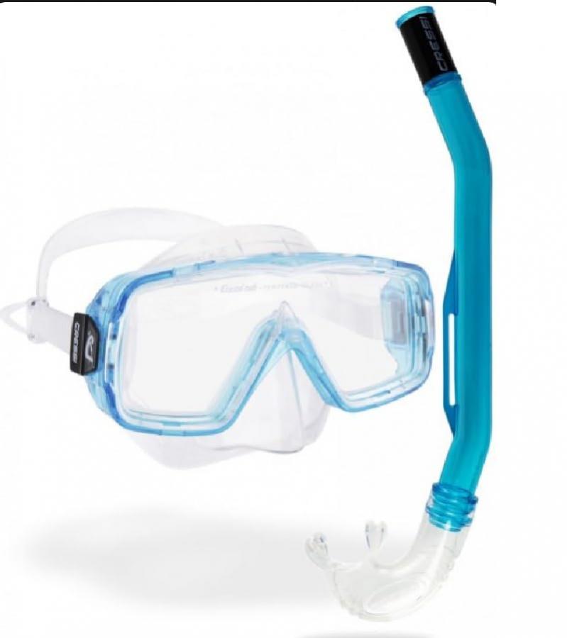 Cressi Sirena & Island 2.0 Clear/Aquamarine - Set Snorkeling
