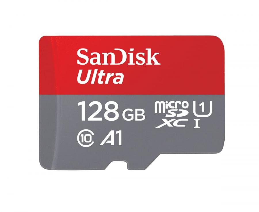SanDisk Ultra 128GB microSDXC UHS-I Scheda di Memoria con Adattatore SD