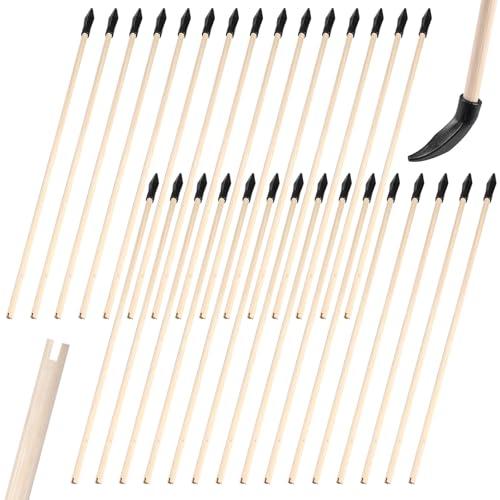 Frecce in Bambù con Punta in Gomma per Tiro con l'Arco - Set da 30