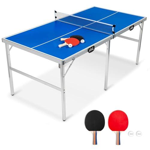 Tavolo da Ping Pong Pieghevole Indoor con Accessori