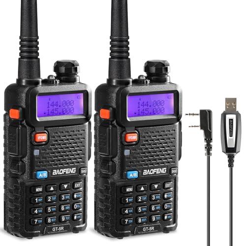 BAOFENG GT-5R Walkie Talkie Dual Band - Coppia di Radio Ricetrasmittenti per Radioamatori
