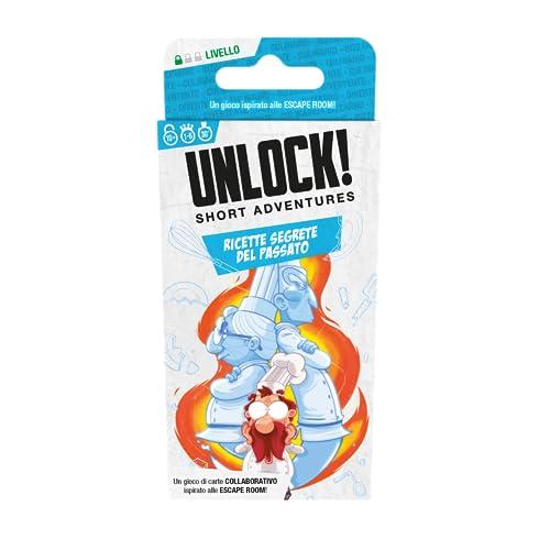 Asmodee - Unlock! Short Adventures, Ricette Segrete del Passato - Gioco da Tavolo con App, Escape Room