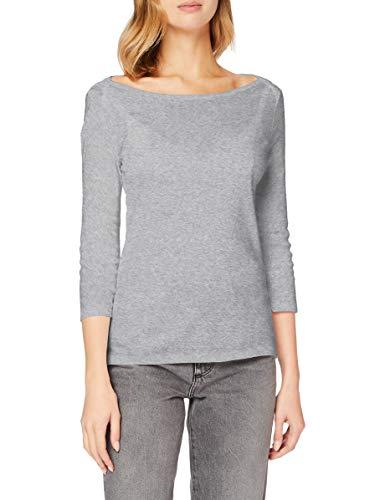 United Colors of Benetton Maglietta Donna Grigio Melange Medio