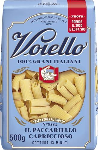 Voiello Il Paccariello Capriccioso n. 202, Grani 100% Italiani, Pasta Trafilata Al Bronzo, 500 g