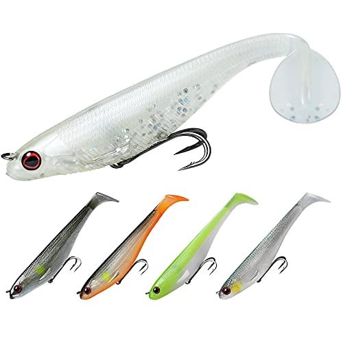 TRUSCEND Esche da Pesca Morbide con Testa a Jig