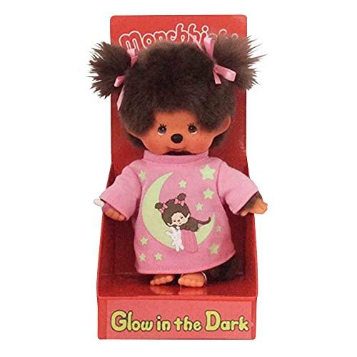 Sekiguchi Monchhichi Ragazza con Pigiama Glow in the Dark, 20 cm