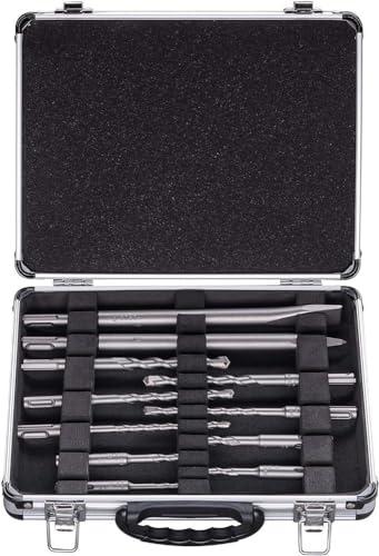 Bosch Set di Punte per Martelli e Scalpelli SDS Plus, 11 Pezzi