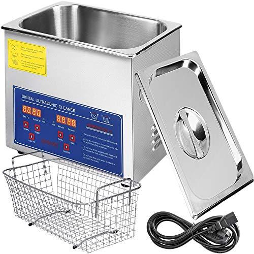 VEVOR Macchina di Pulizia ad Ultrasuoni 3L in Acciaio Inox