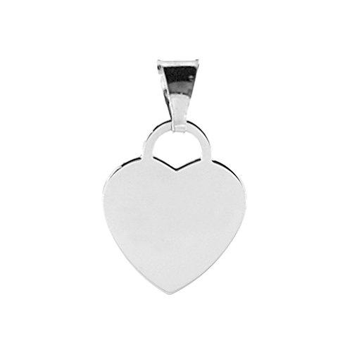 Ciondolo Cuore Argento 925 Personalizzabile - Incisione Gratuita Made in Italy