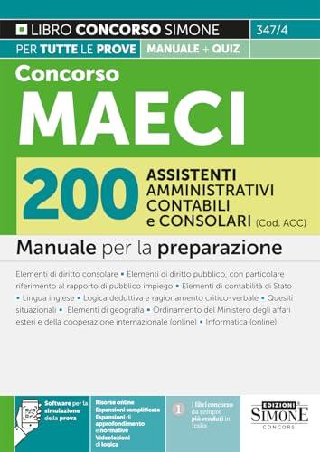 Concorso MAECI 200 Assistenti Amministrativi Contabili e Consolari (Cod. ACC) - Manuale per la preparazione