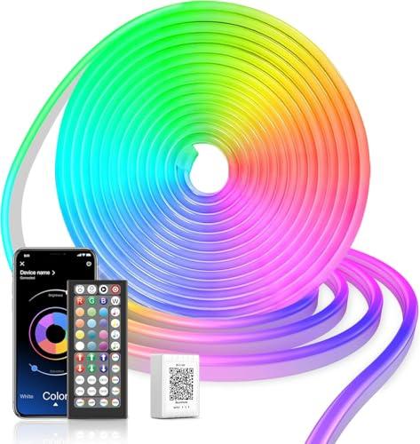 Striscia LED Neon RGB 5M Macchiatto con Controllo App e Telecomando